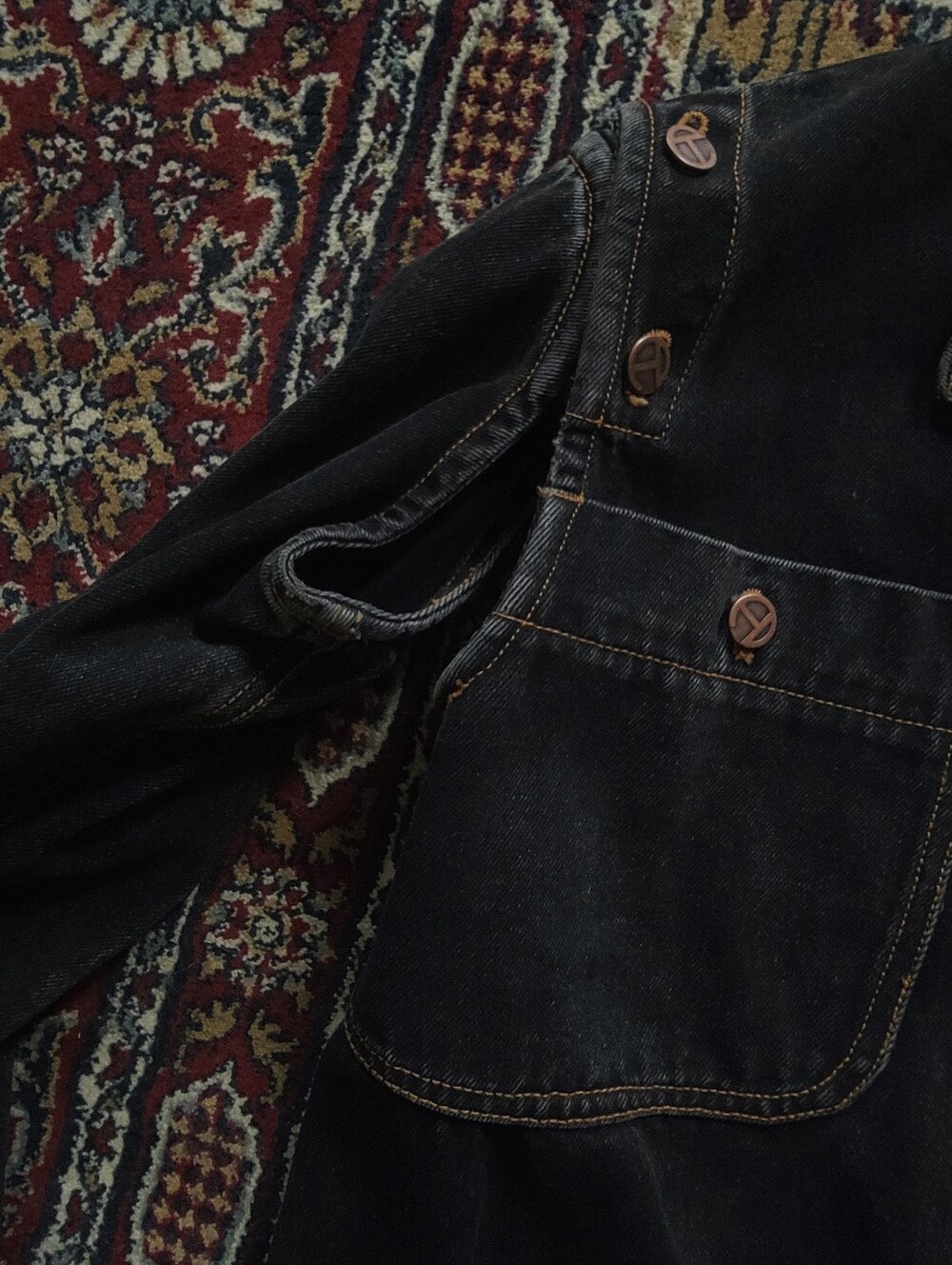 Telfar Black Denim Jacket - Picture 2 of 4